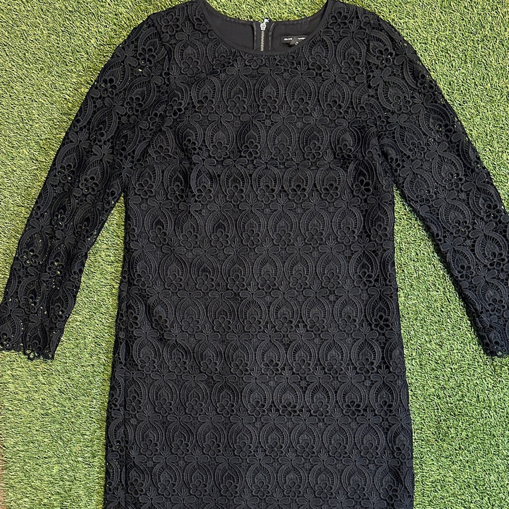 Club Monaco Elegant Black Lace Dress